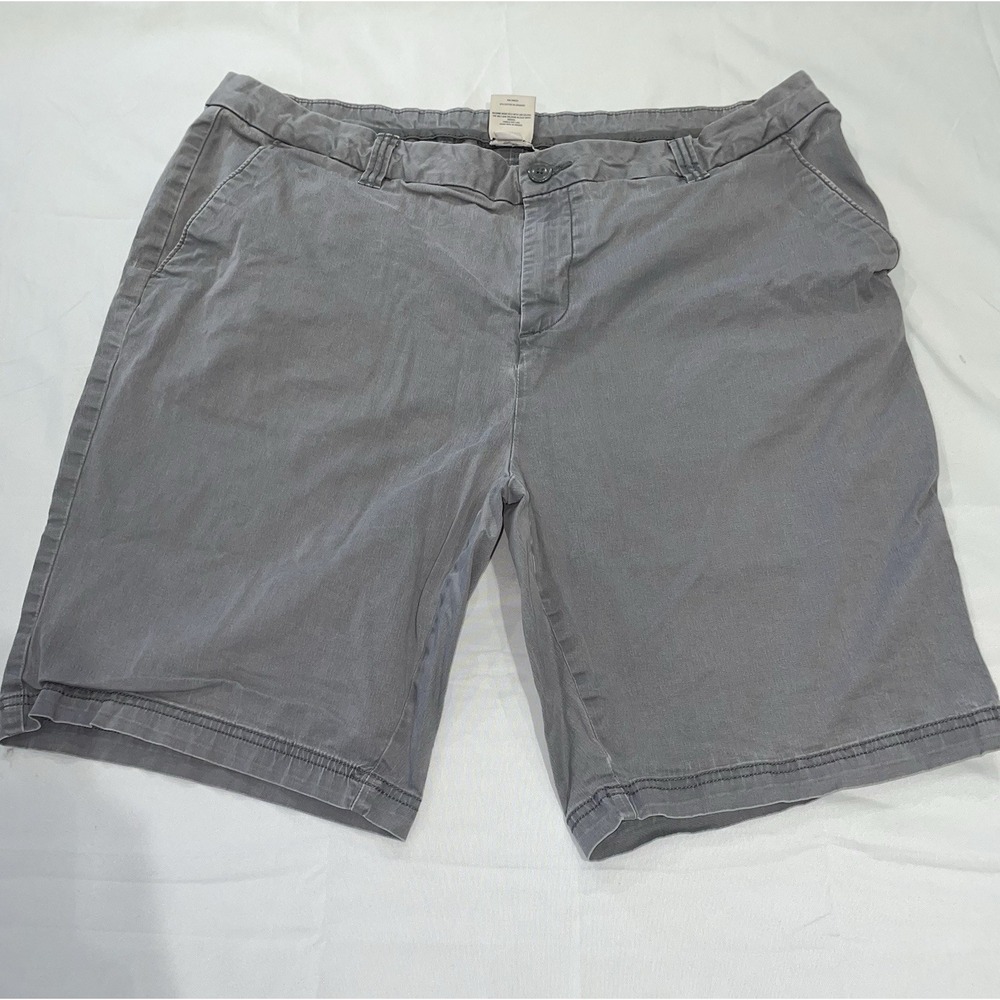 Magellan Outdoors Mens Gray Stretch Cotton Casual Hiking Walking Shorts Size 18